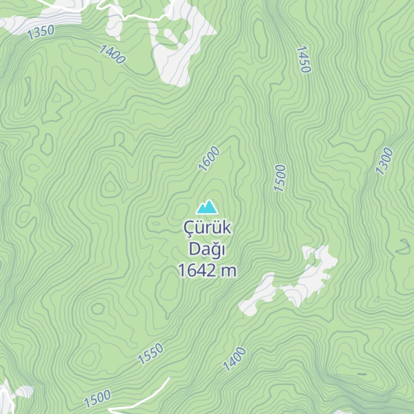 Map of Çürük Dağı