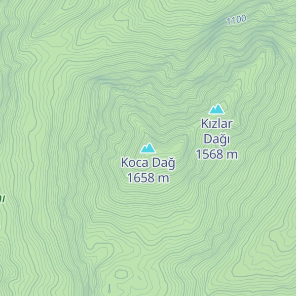 Map of Koca Dağ