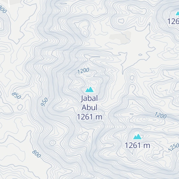 Map of Jabal Abul