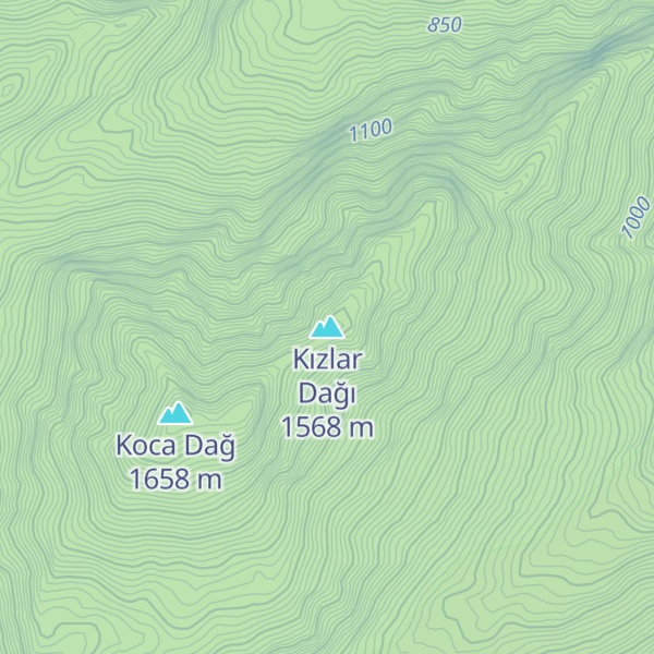 Map of Kızlar Dağı