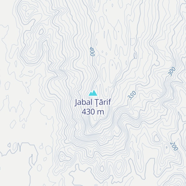 Map of Jabal Ţārif