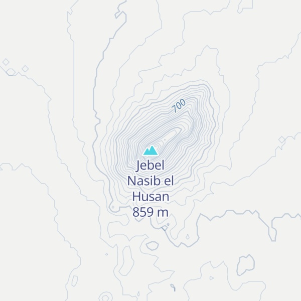 Map of Jebel Nasib el Husan