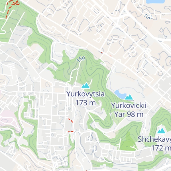 Map of Yurkovytsia