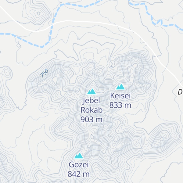 Map of Jebel Rokab