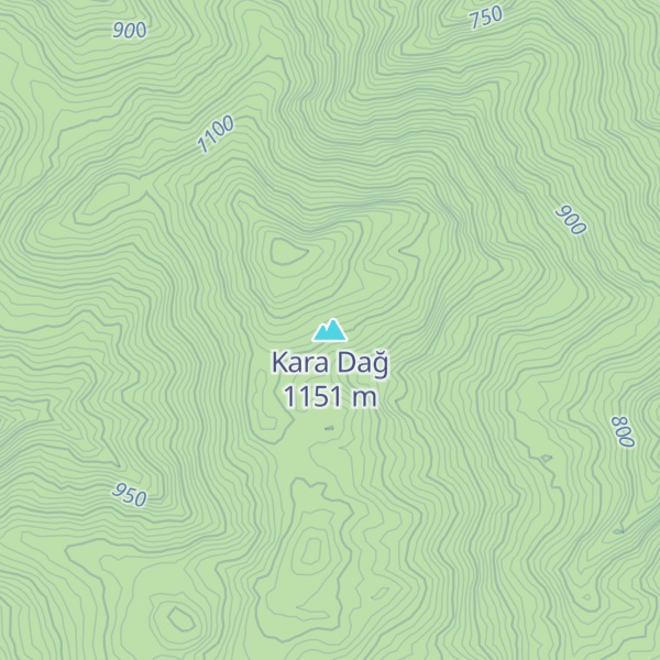 Map of Kara Dağ