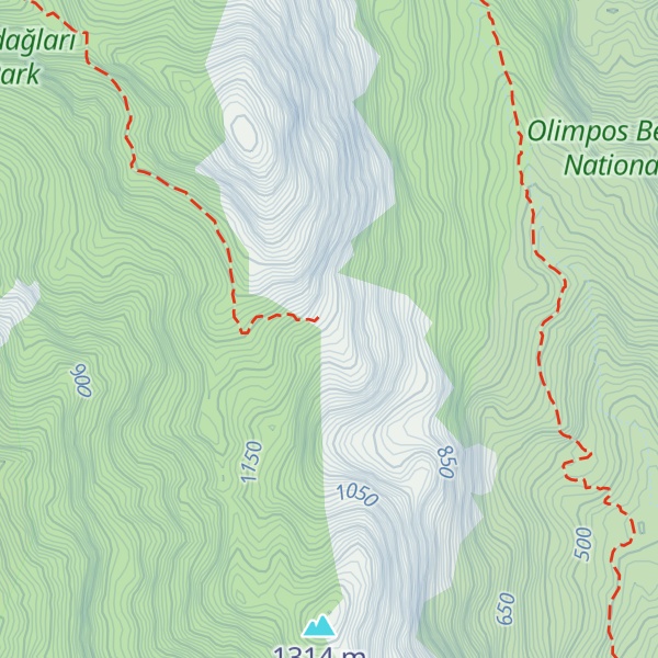 Map of Delikli Dağ