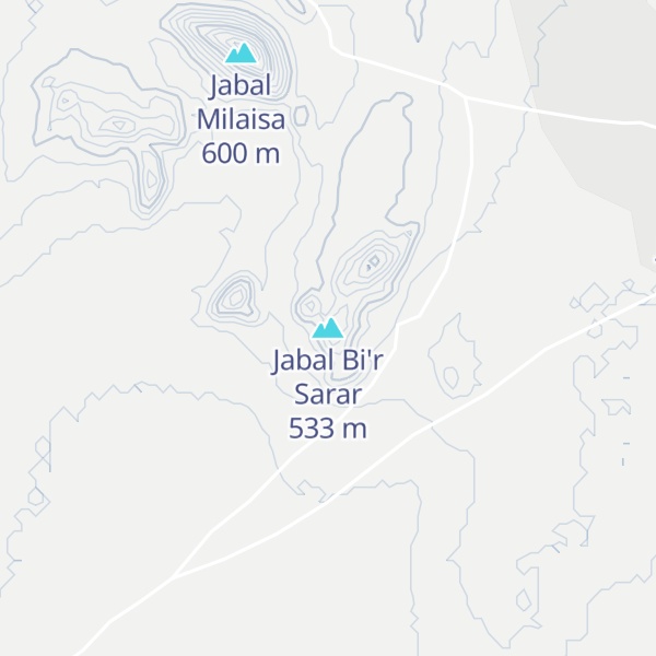 Map of Jabal Bi'r Sarar