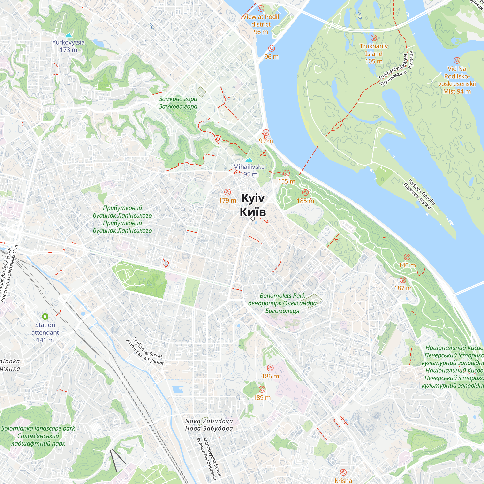 Tour Info Kyiv map