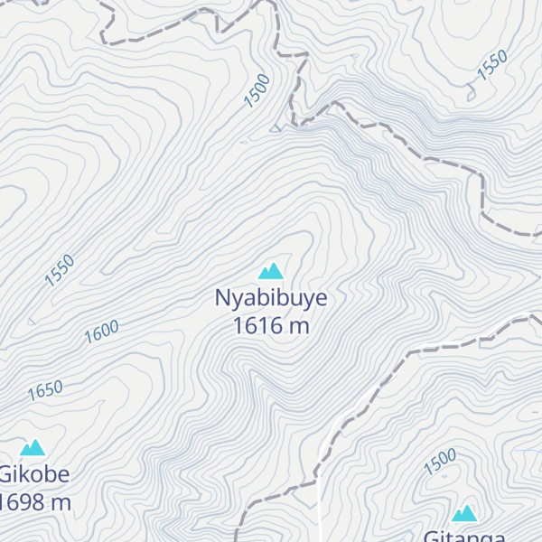 Map of Nyabibuye