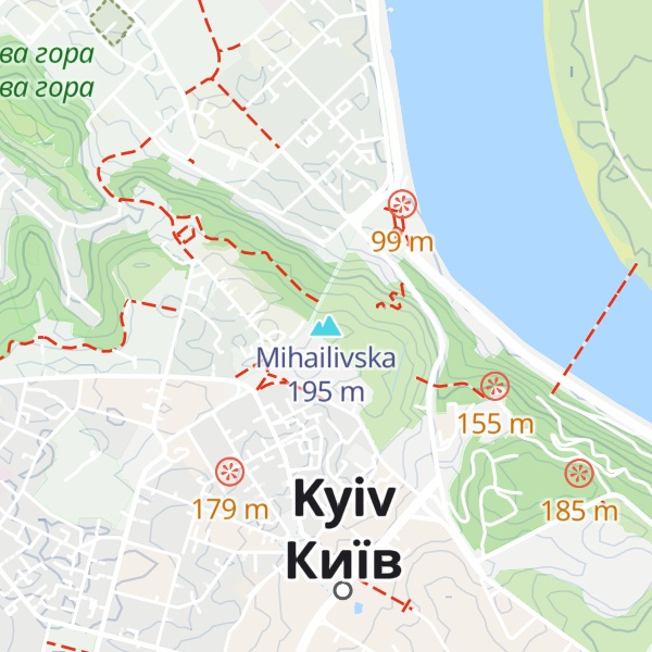 Map of Mihailivska