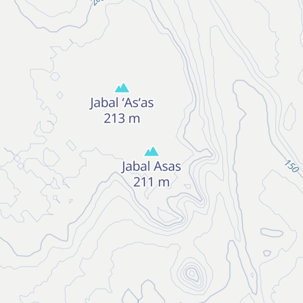 Map of Jabal Asas