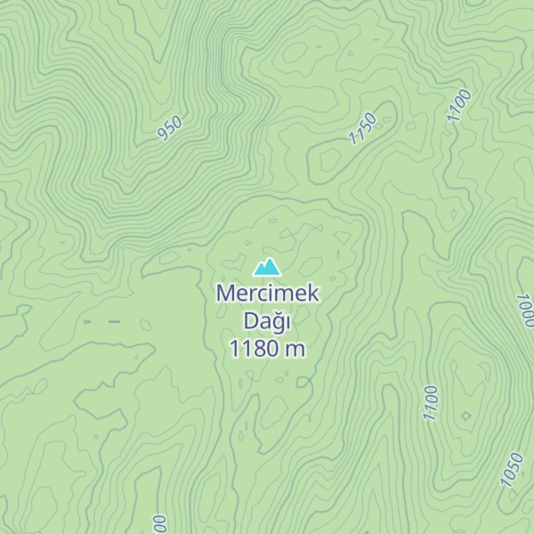 Map of Mercimek Dağı