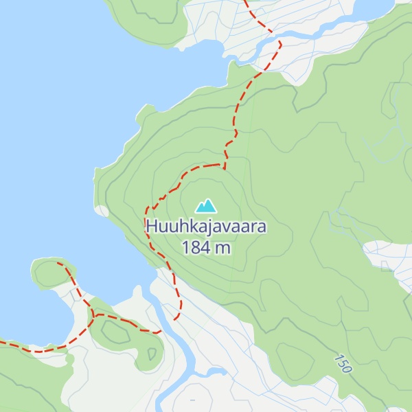 Map of Huuhkajavaara