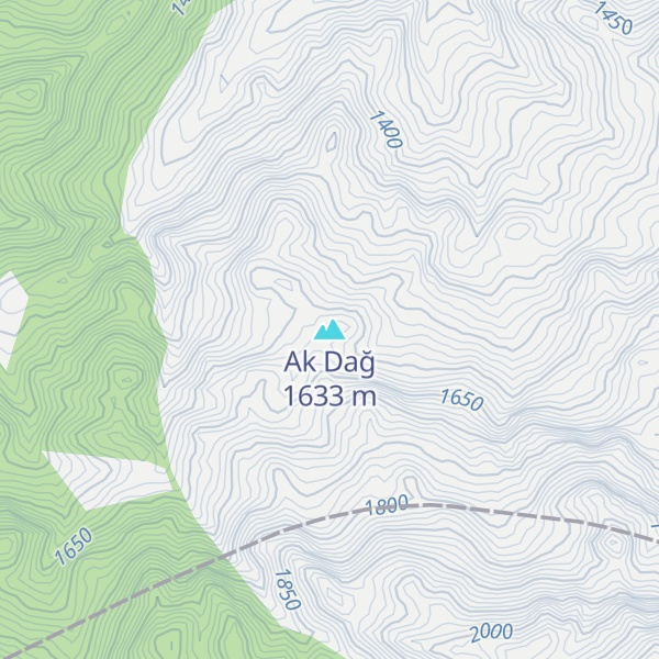Map of Ak Dağ