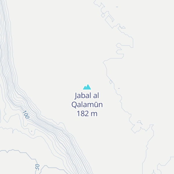 Map of Jabal al Qalamūn