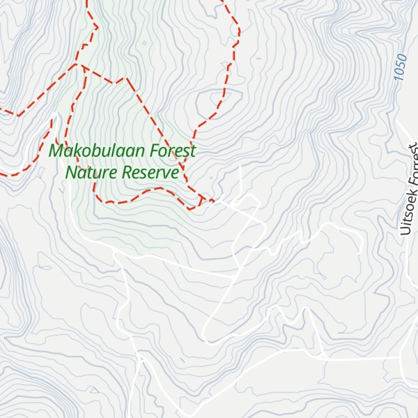 Map of Uitsoek Hut