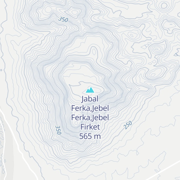 Map of Jabal Ferka,Jebel Ferka,Jebel Firket