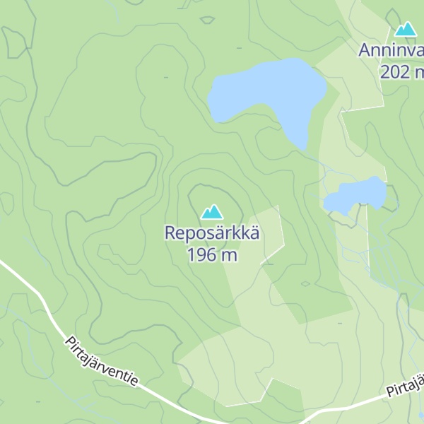 Map of Reposärkkä
