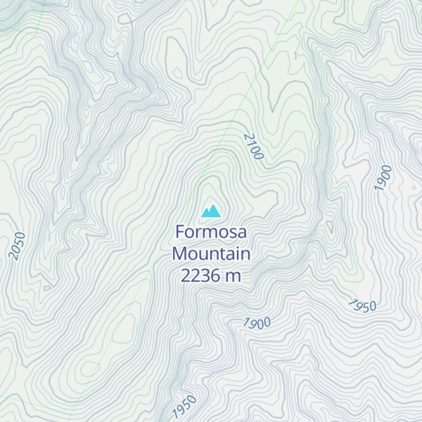 Map of Formosa Mountain