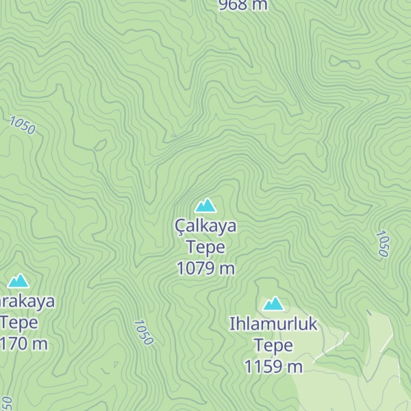 Map of Çalkaya Tepe