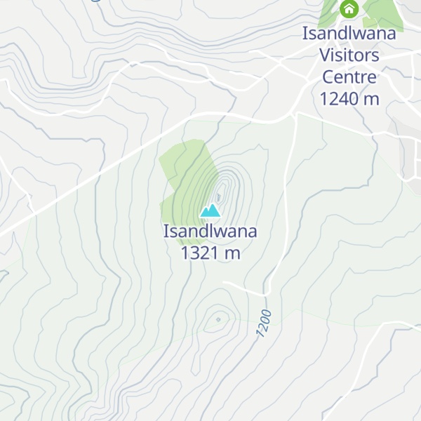 Map of Isandlwana