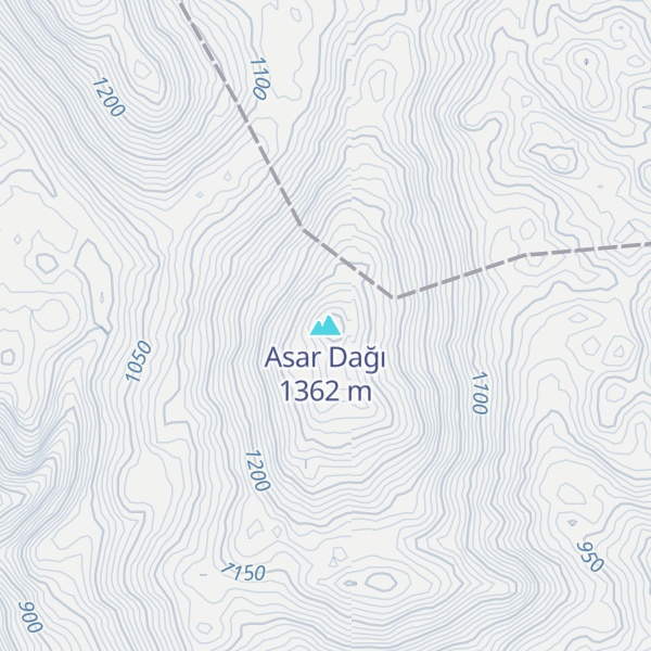 Map of Asar Dağı
