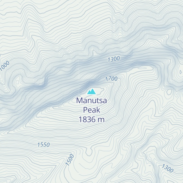 Map of Manutsa Peak