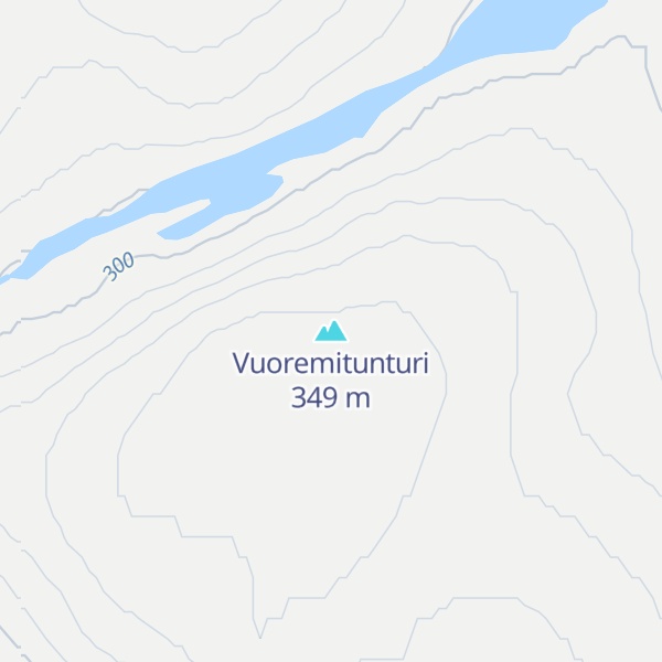 Map of Vuoremitunturi