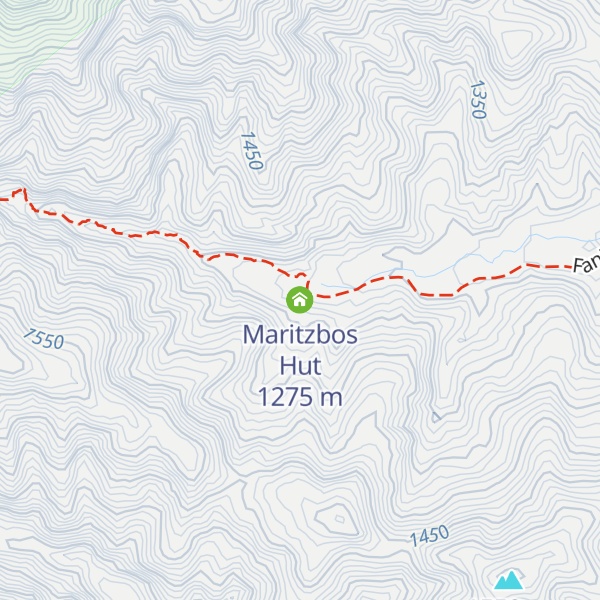 Map of Maritzbos Hut