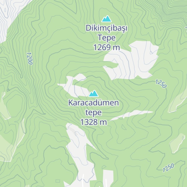 Map of Karacadümen tepe