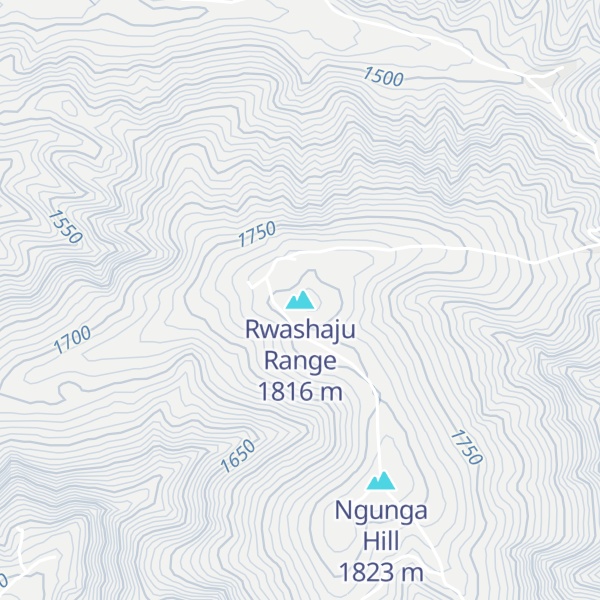 Map of Rwashaju Range