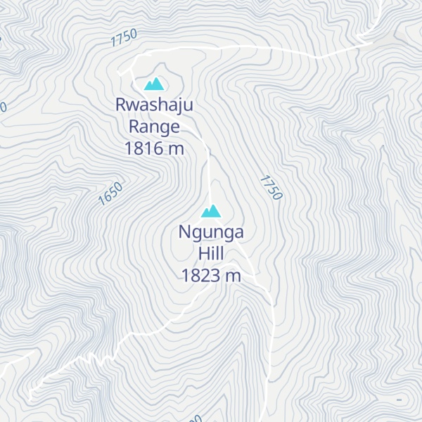 Map of Ngunga Hill