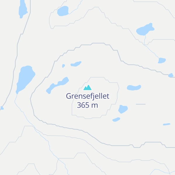 Map of Grensefjellet