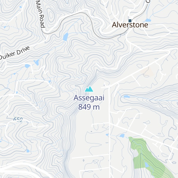 Map of Assegaai