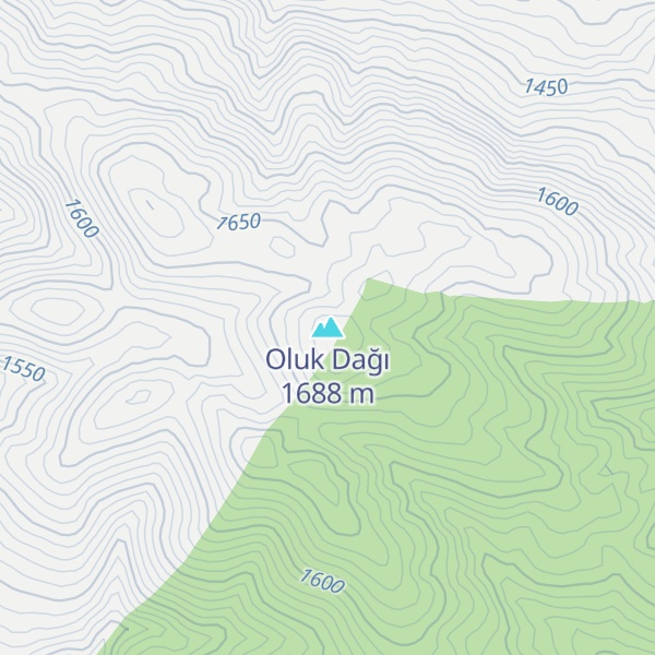 Map of Oluk Dağı