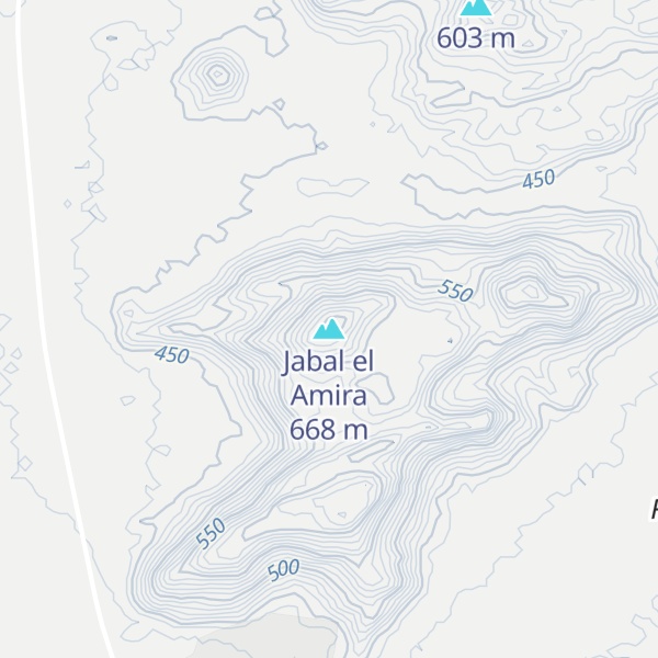 Map of Jabal el Amira