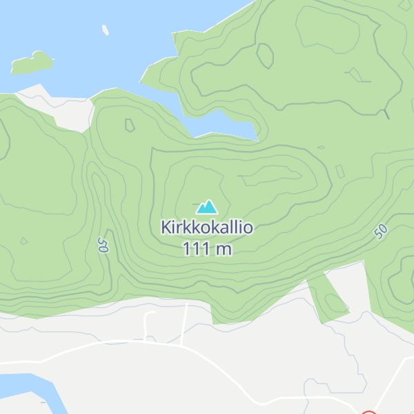 Map of Kirkkokallio