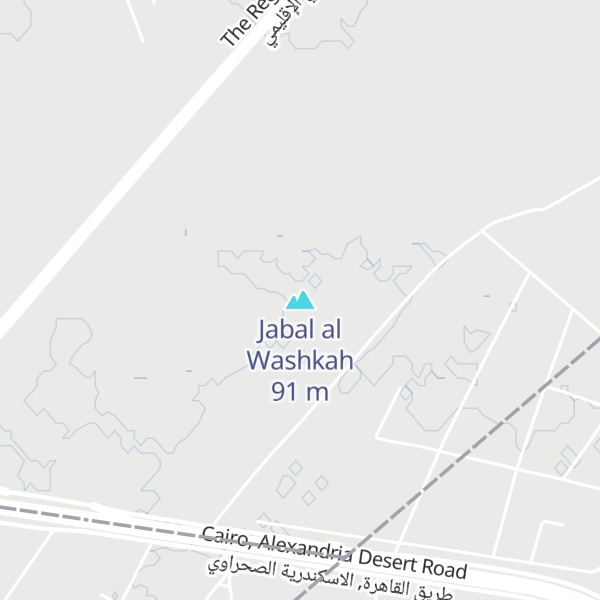 Map of Jabal al Washkah