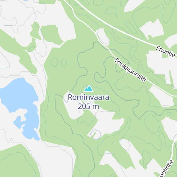 Map of Rominvaara