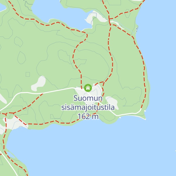 Map of Suomun sisämajoitustila