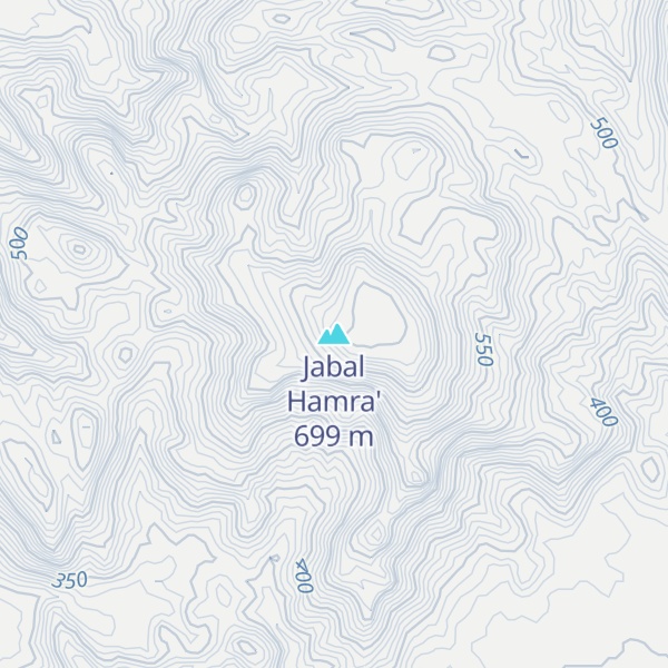 Map of Jabal Hamra'