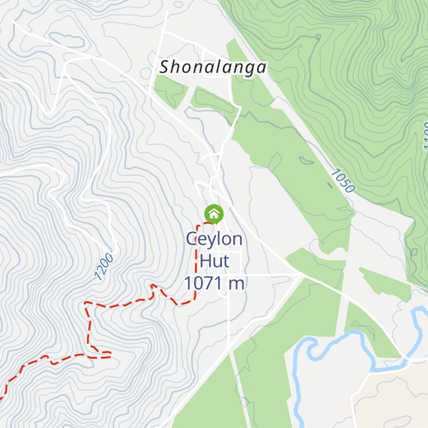 Map of Ceylon Hut