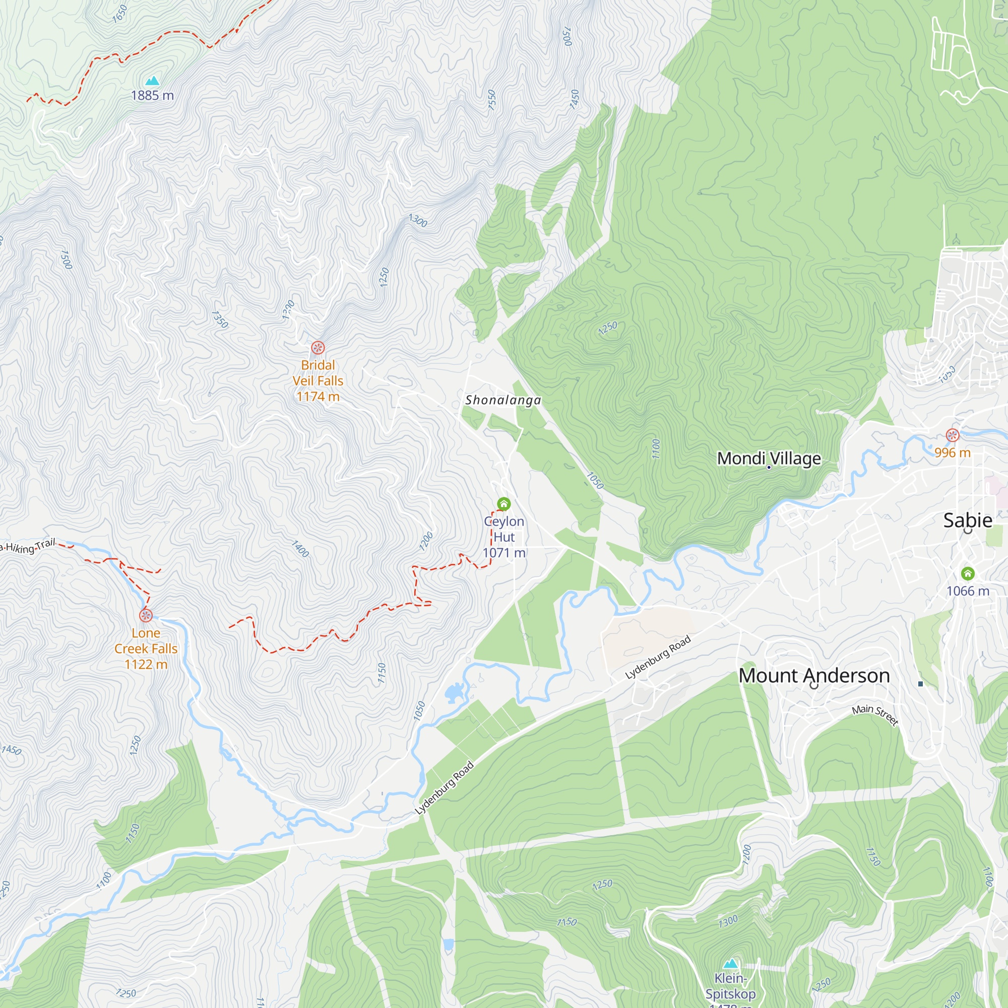 Ceylon Hut map
