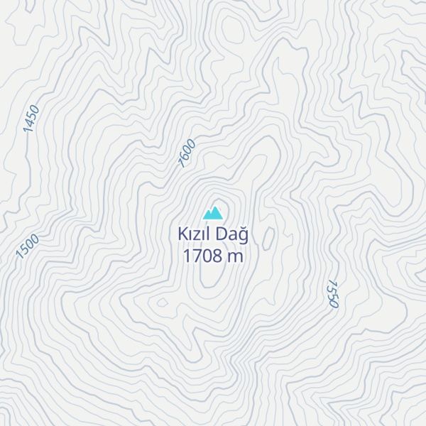 Map of Kızıl Dağ