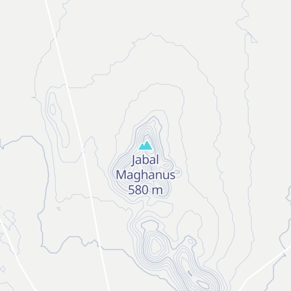 Map of Jabal Maghanus