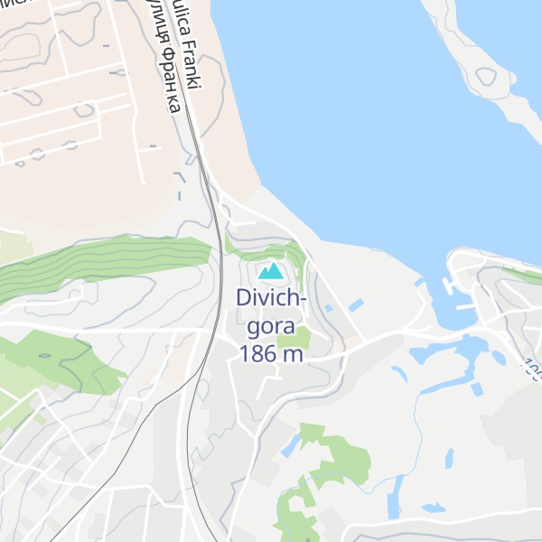 Map of Divich-gora