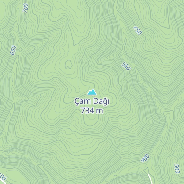 Map of Çam Dağı
