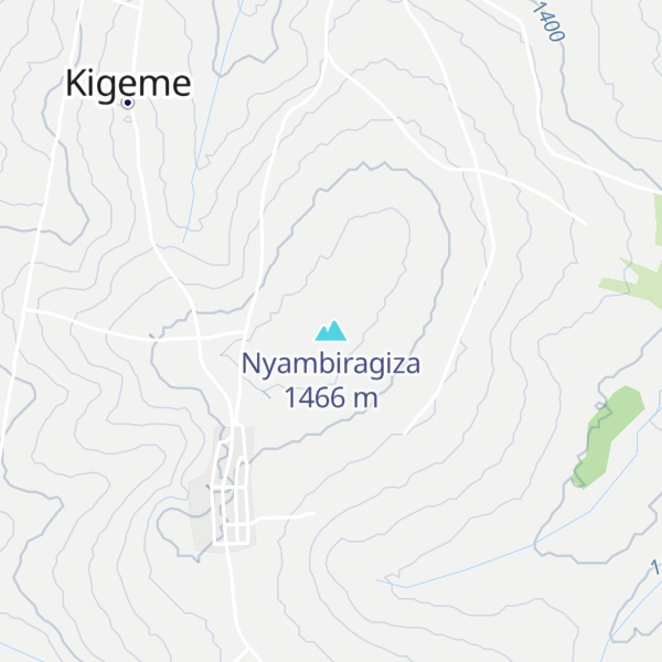 Map of Nyambiragiza