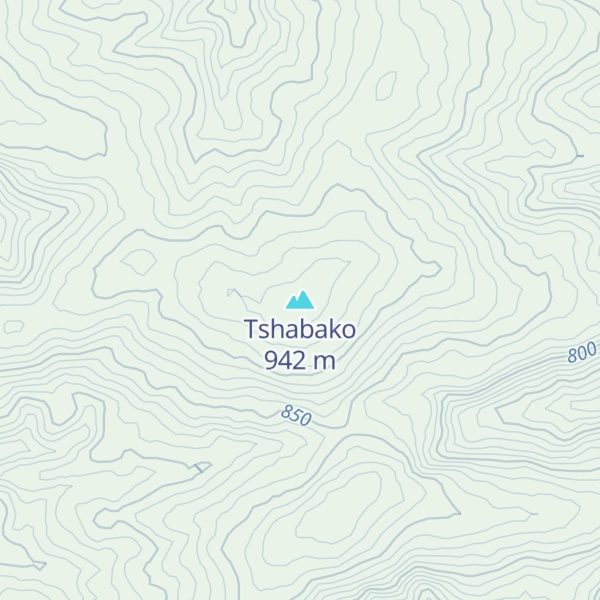 Map of Tshabako