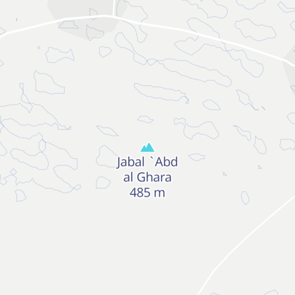 Map of Jabal `Abd al Ghara